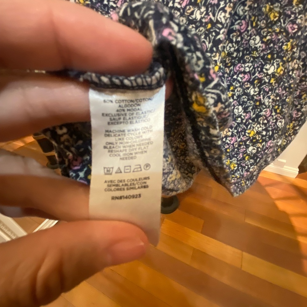 LOFT Floral Blouse - Blue and Yellow - Picture 3 of 4
